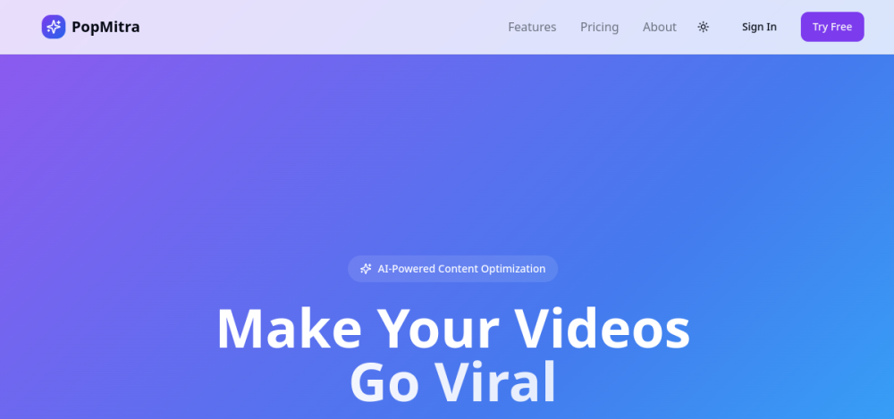 PopMitra content platform preview