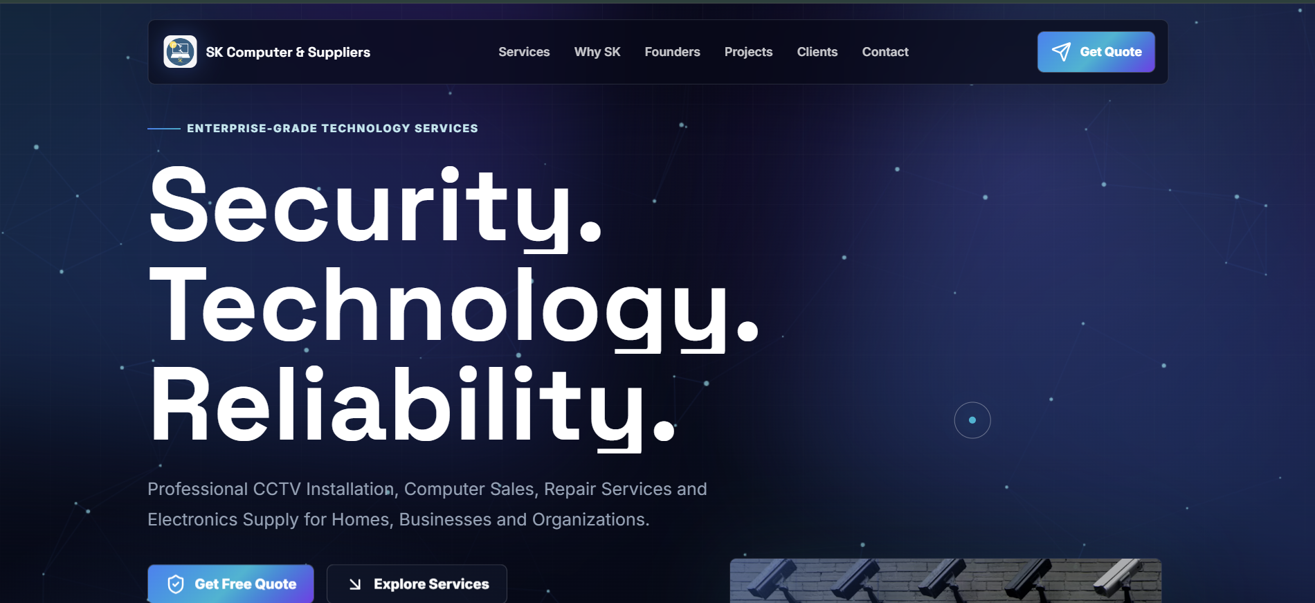 SK Computer and Suppliers website preview